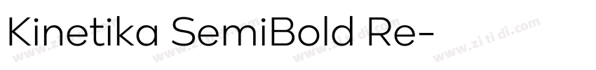 Kinetika SemiBold Re字体转换